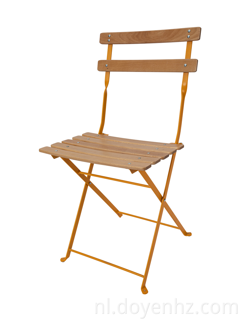 Wooden Top Steel Frame Foldable Chairs